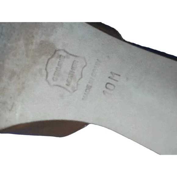 Talbots Women's Brown Leather Pointed Toe Heel Sandal Size 10M - Picture 6 of 8